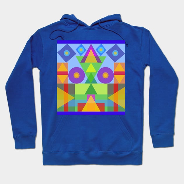 Afric colors in geometric symbols Hoodie by Dauri_Diogo